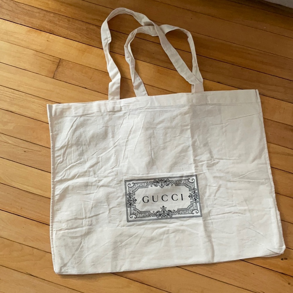Large Gucci canvas tote.